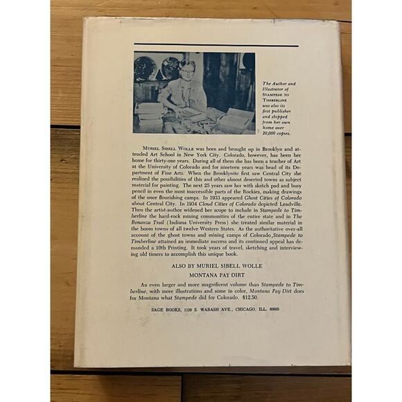 Stampede to Timberline, Muriel Sibelle Wolle, HC/DJ 1969. Ghost Towns & Mining - Picture 2 of 10